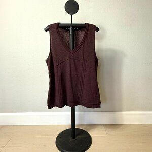 GAP Maroon V-Neck Tank Top